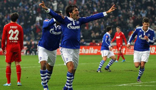 Drei Raul Tore Schalke Schl Gt K Ln Ohne M He Spox