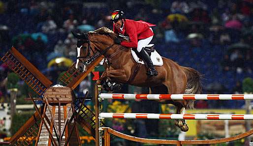 Ludger Beerbaum setzte sich im Stechen knapp gegen Steve Guerdat durch