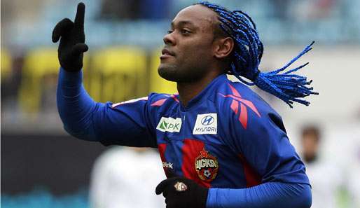 ZSKA-Stürmer Vagner Love hat das Interesse von Juventus Turin geweckt