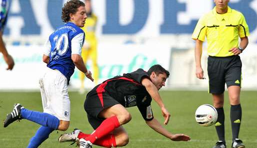 Daniel Bauer (r.) spielt nicht mehr für Magdeburg