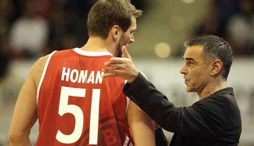 Center Jared Homan war mit 14 Punkten noch bester Akteur des FC Bayern gegen Treviso