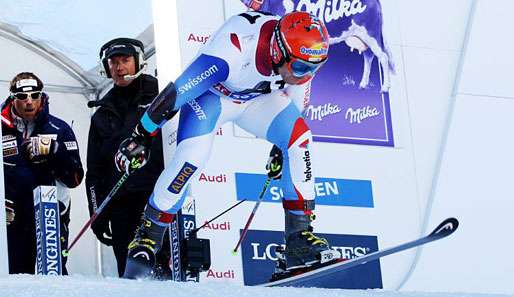 Didier Cuche gewann in der letzten Saison sowohl den Abfahrts- als auch den Super-G-Weltcup