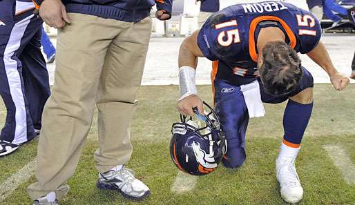 Tim Tebow trifft mit den Denver Broncos auf Quarterback-Superstar Tom Brady