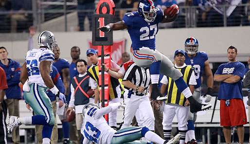Die Giants gewannen das erste Duell mit den Cowboys in dieser Saison mit 37:34