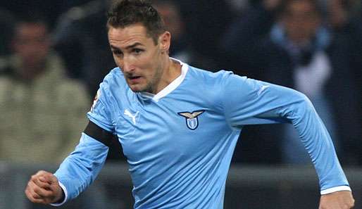 Miroslav Klose eröffnet mit Lazio beim AC Siena das neue Jahr in der Serie A