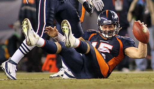 Tim Tebow wird vermutlich auch gegen die Steelers Bekanntschaft mit dem Boden machen 