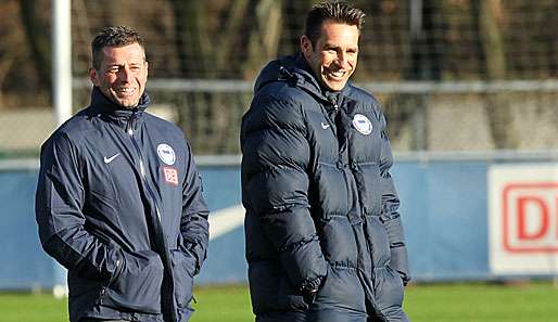 Da freuen sich die zwei Michaels: Hertha BSC besiegte in einem Test den VfL Osnabrück