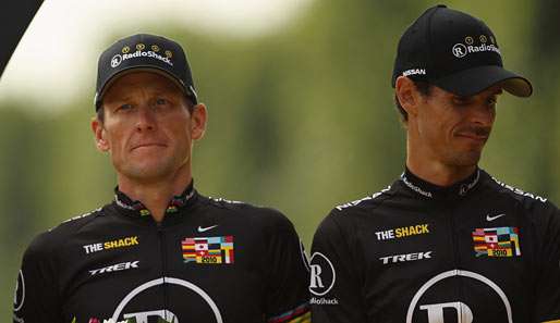 Andreas Klöden (r.) fährt seit 2010 für das Team RadioShack Nissan
