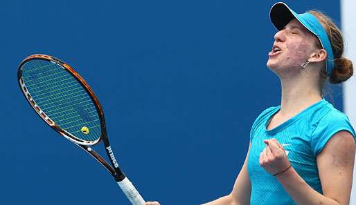 Mona Barthel steht nach dem Sieg gegen Angelique Kerber erstmals in einem Finale auf der Tour