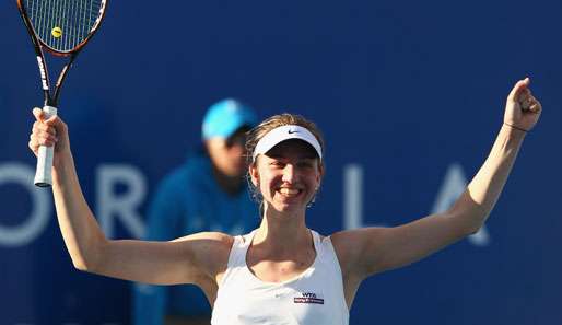 Mona Barthel hat als Qualifikantin gewonnen 