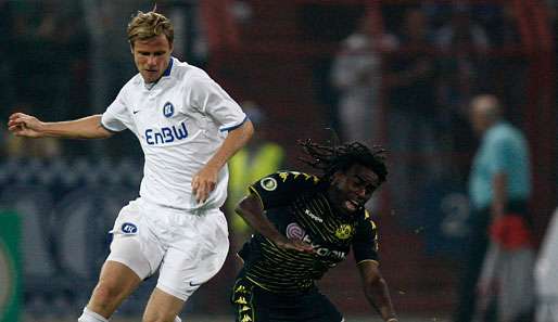 Marco Engelhardt (l.) spielte schon für den KSC, 1. FC Kaiserslautern und den 1. FC Nürnberg