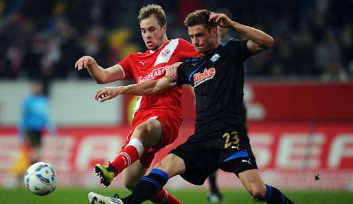 Markus Palionis (r.) stand 13 Mal in der 2. Liga für den SC Paderborn auf dem Platz