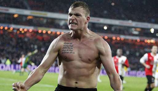 John Guidetti wurde 2011 von Manchester City zu Feyenoord Rotterdam ausgeliehen