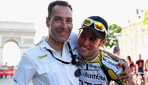 Erik Zabel (l.) hofft auf ein illustres Feld. Gegen Mark Cavendish hätte er sicher nichts einzuwenden