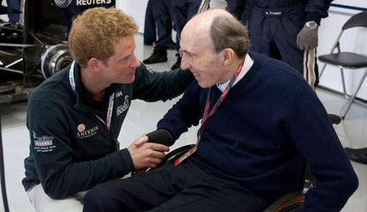 Frank Williams (r.) tritt zurück, will aber weiterhin Teamchef bleiben