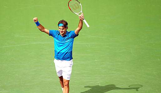 Roger Federer hatte mit John Isner keine Mühe und gewann problemlos