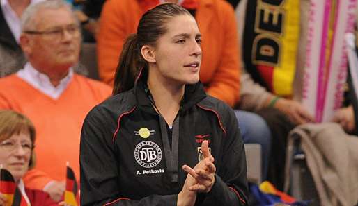 Beim Fed Cup blieb Andrea Petkovic nur die Zuschauerrolle. In Stuttgart will sie wieder dabei sein