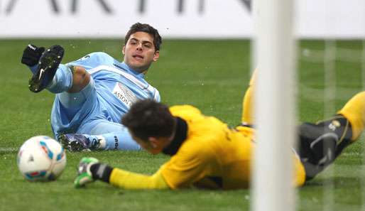 Kevin Volland (l.) hat in dieser Saison bereits zehn Treffer für die Löwen erzielt