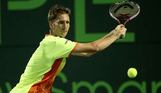 War gegen Tsonga auf verlorenem Posten: Florian Mayer in der Defensive