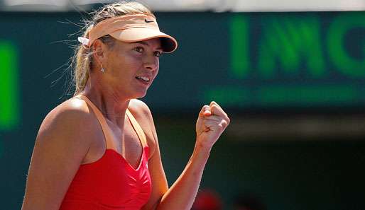 Maria Sharapowa ist derzeit Zweite in der WTA-Weltrangliste