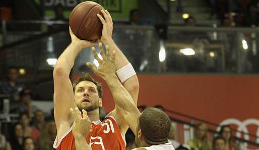 Den Korb im Blick: Jared Homan, hier im Spiel gegen Würzburg