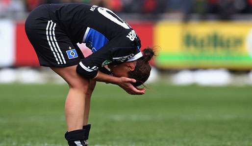 Auch Silva Lone Saländer vom Hamburger SV konnte gegen die Niederlage nichts ausrichten