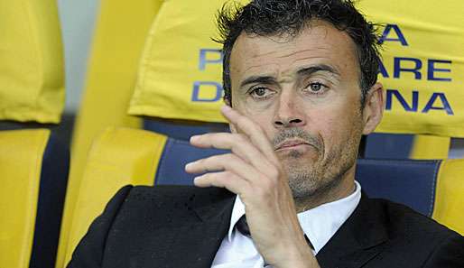 Luis Enrique wechselte erst zu Beginn der Saison zum AS Rom