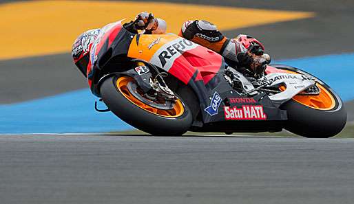 Casey Stoner startet von der Pole in den Großen Preis von Frankreich
