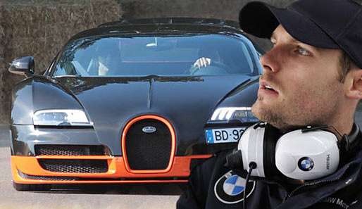 Martin Tomczyk durfte schon einmal einen Bugatti Veyron selbst fahren