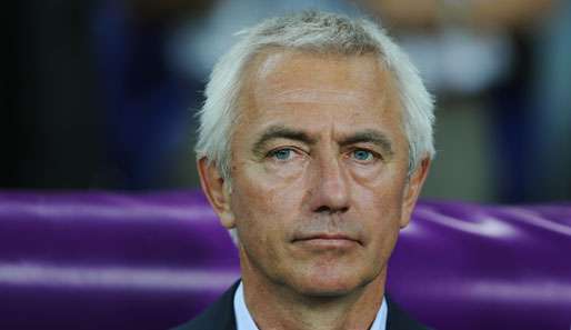 Bert van Marwijk verlor mit der Elftal die ersten beiden Spiele bei der EM