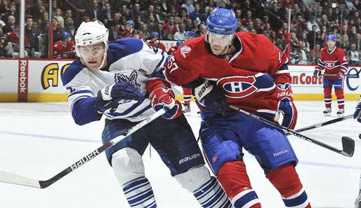 Luke Schenn (l.) geht von Toronto nach Philly, Benoit Pouliot verlässt Boston Richtung Tampa Bay