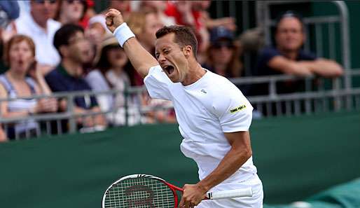 Philipp Kohlschreiber bezwang am Samstag Nadal-Besieger Lukas Rosol aus Tschechien