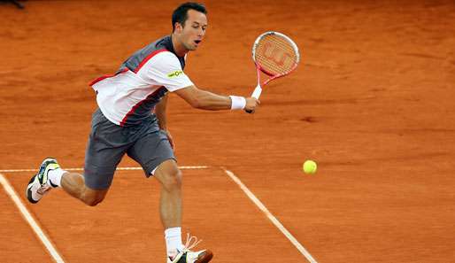 Philipp Kohlschreiber steht bei seiner Olympia-Generalprobe in Kitzbühl im Viertelfinale