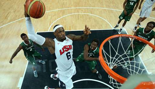 Das Dream Team um LeBron James zerstörte die armen Nigerianer