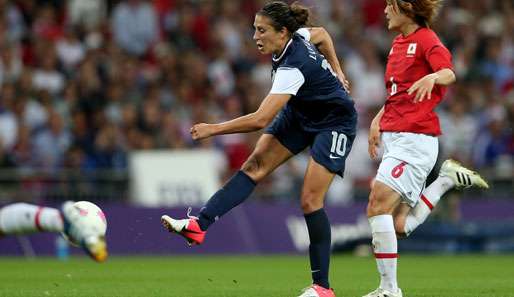 Beide Tore für das US-Team erzielte Carli Lloyd (l.)