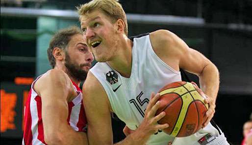 Jan-Hendrik-Jagla schaffte beim Sieg gegen Bulgarien ein Double-Double für das DBB-Team