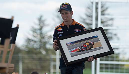Da war er noch putzmunter: Casey Stoner vor dem Indianapolis GP