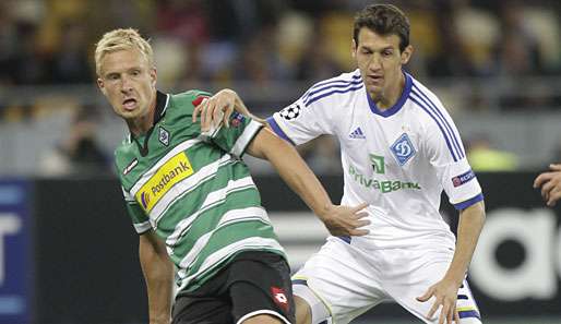 Mike Hanke (l.) hat richtig Bock auf Spiele in der Europa League