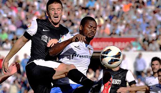 Ignacio Camacho (l.) traf für Malaga beim Sieg über Saragossa