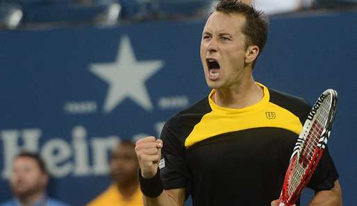 Philipp Kohlschreiber rang John Isner nach 2 Uhr am New Yorker Morgen nieder