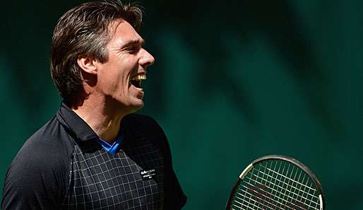 Michael Stich hat einen Grund zu lachen - er ist für die Hall of Fame des Tennis nominiert