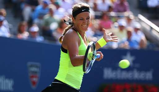 Die Weltranglistenerste Victoria Asarenka rang im Halbfinale Maria Scharapowa nieder