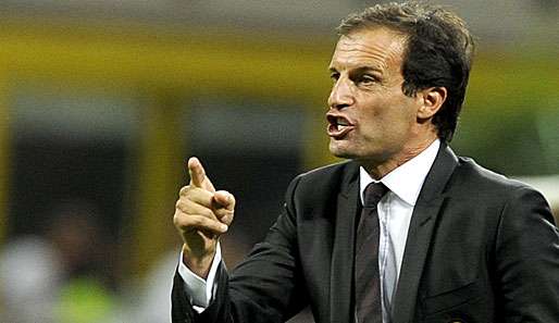 Massimiliano Allegri verpasste mit dem AC Milan vergangene Saison die Meisterschaft