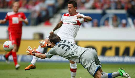 Fabian Giefer bewahrte Fortuna Düsseldorf vor einer Niederlage und musste dann verletzt raus