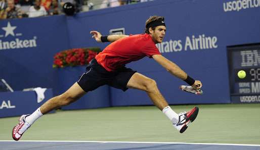 Juan Martin del Porto unterlag im Halbfinale der US-Open gegen Novak Djokovic