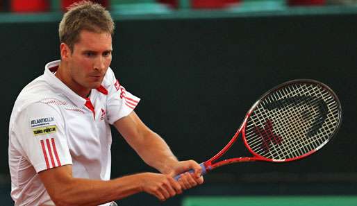 Florian Mayer zeigte sich sowohl auf dem Platz, als auch im Interview in ungewohnter Manier