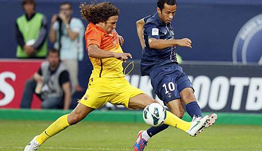 Puyol (l.) war gerade erst von einer Verletzung in den Kader zurückgekehrt