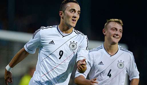 In Deutschlands U-Mannschaften hat Samed Yesil (l.) eine starke Quote