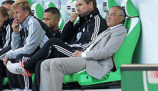 Felix Magath (r.): "Man darf zu Hause auch mal drei Punkte holen"