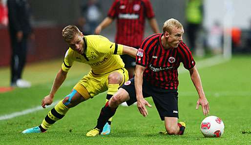 Auch beim 3:3 gegen Dortmund gehörte Sebastian Rode (r.) wieder zu den auffälligsten Frankfurtern